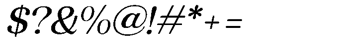 Refagio Italic Font OTHER CHARS