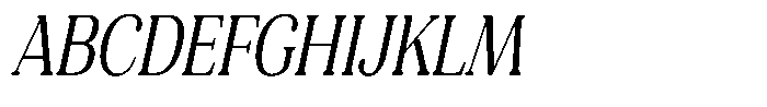 Refagio Light Condensed Italic Font UPPERCASE