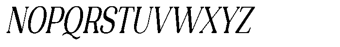 Refagio Light Condensed Italic Font UPPERCASE
