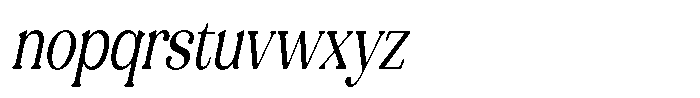 Refagio Light Condensed Italic Font LOWERCASE