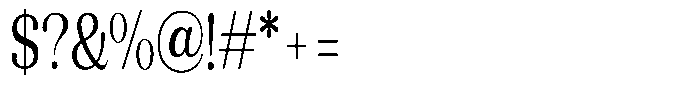 Refagio Light Condensed Font OTHER CHARS