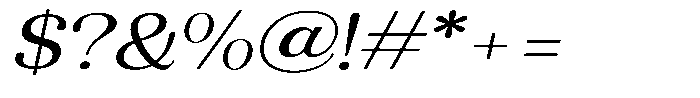 Refagio Light Expanded Italic Font OTHER CHARS