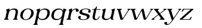 Refagio Light Expanded Italic Font LOWERCASE