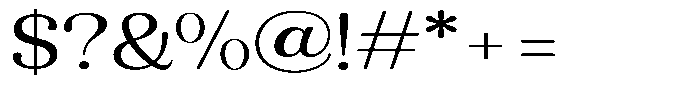 Refagio Light Expanded Font OTHER CHARS