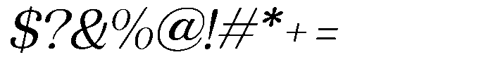 Refagio Light Italic Font OTHER CHARS