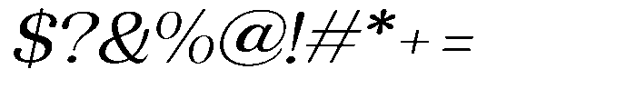 Refagio Light Semi Expanded Italic Font OTHER CHARS