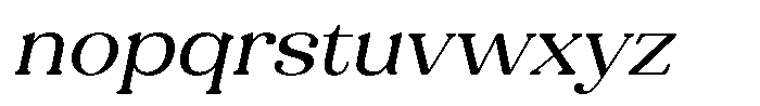 Refagio Light Semi Expanded Italic Font LOWERCASE