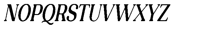 Refagio Medium Condensed Italic Font UPPERCASE