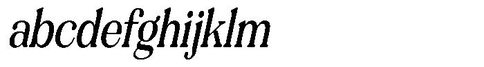 Refagio Medium Condensed Italic FONT