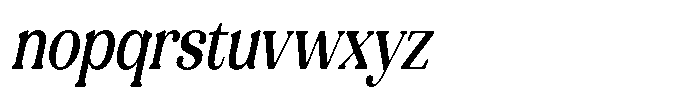 Refagio Medium Condensed Italic Font LOWERCASE