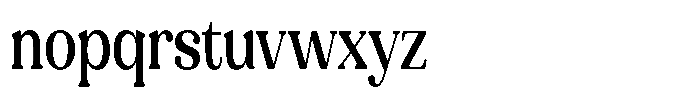 Refagio Medium Condensed Font LOWERCASE