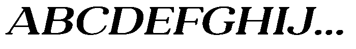 Refagio Medium Expanded Italic Font UPPERCASE