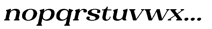 Refagio Medium Expanded Italic Font LOWERCASE