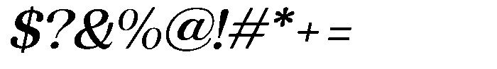 Refagio Medium Italic Font OTHER CHARS