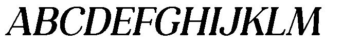 Refagio Medium Semi Condensed Italic Font UPPERCASE