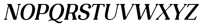 Refagio Medium Semi Condensed Italic Font UPPERCASE