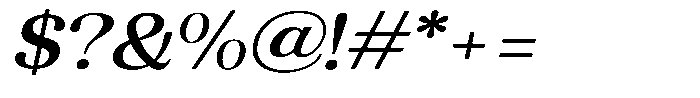 Refagio Medium Semi Expanded Italic Font OTHER CHARS