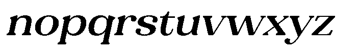 Refagio Medium Semi Expanded Italic Font LOWERCASE
