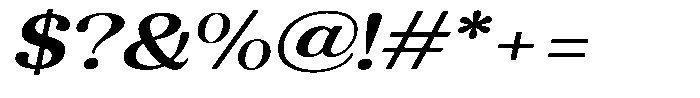 Refagio Semi Bold Expanded Italic Font OTHER CHARS