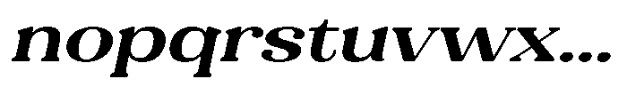 Refagio Semi Bold Expanded Italic Font LOWERCASE