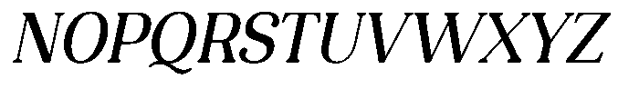 Refagio Semi Condensed Italic Font UPPERCASE