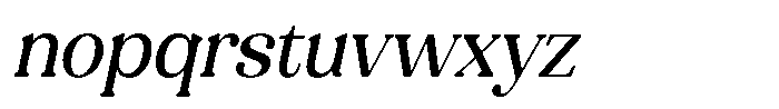 Refagio Semi Condensed Italic Font LOWERCASE