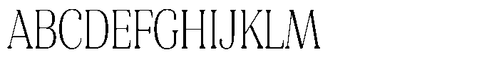 Refagio Thin Condensed Font UPPERCASE
