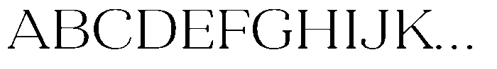 Refagio Thin Expanded Font UPPERCASE