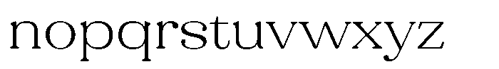 Refagio Thin Expanded Font LOWERCASE