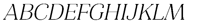 Refagio Thin Italic Font UPPERCASE