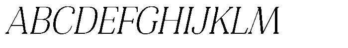 Refagio Thin Semi Condensed Italic Font UPPERCASE