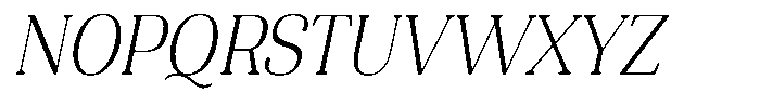 Refagio Thin Semi Condensed Italic Font UPPERCASE