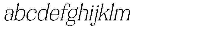 Refagio Thin Semi Condensed Italic FONT