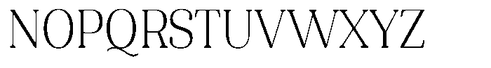 Refagio Thin Semi Condensed Font UPPERCASE