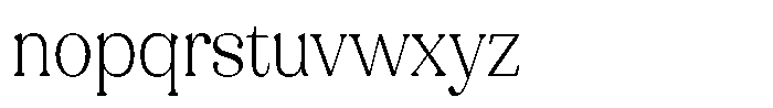 Refagio Thin Semi Condensed Font LOWERCASE