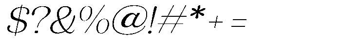 Refagio Thin Semi Expanded Italic Font OTHER CHARS