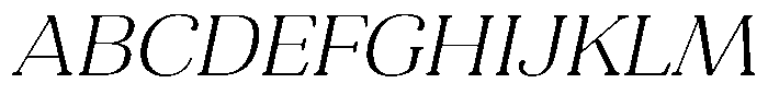 Refagio Thin Semi Expanded Italic Font UPPERCASE
