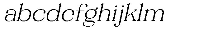Refagio Thin Semi Expanded Italic FONT