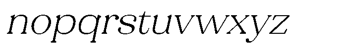 Refagio Thin Semi Expanded Italic Font LOWERCASE