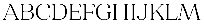 Refagio Thin Semi Expanded Font UPPERCASE