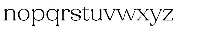 Refagio Thin Semi Expanded Font LOWERCASE