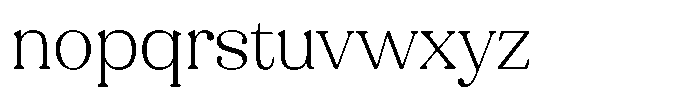 Refagio Thin Font LOWERCASE