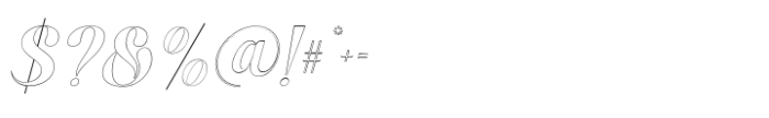Refami Outline Font OTHER CHARS