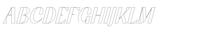Refami Outline Font UPPERCASE