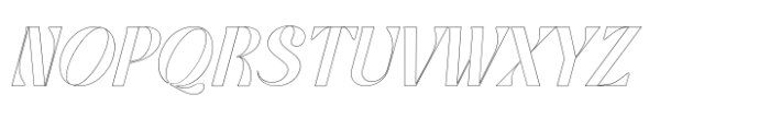 Refami Outline Font UPPERCASE