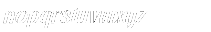 Refami Outline Font LOWERCASE