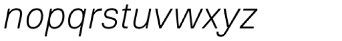 Referenz Grotesk Variable Italic Font LOWERCASE