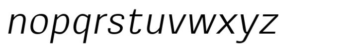 Reffort Light Italic Font LOWERCASE