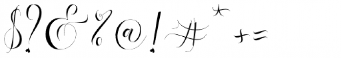 Refillia Calligraphy Regular Font OTHER CHARS