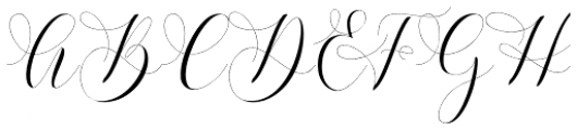 Refillia Calligraphy Regular Font UPPERCASE